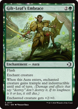 Gilt-Leaf's Embrace 177 | NM Near Mint ◆FOIL◆ | ECL Lorwyn Eclipsed Magic MTG - Image 1