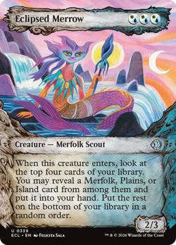 Eclipsed Merrow (SHOWCASE) 339 | NM Near Mint | ECL Lorwyn Eclipsed Magic MTG - Image 1