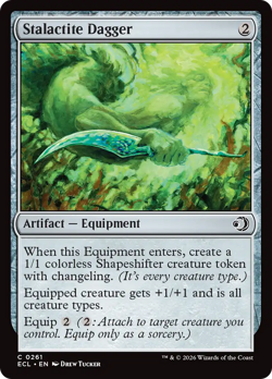 Stalactite Dagger 261 | NM Near Mint ◆FOIL◆ | ECL Lorwyn Eclipsed Magic MTG - Image 1