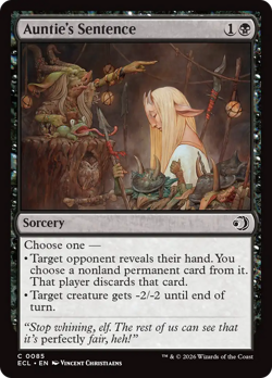 Auntie's Sentence 85 | NM Near Mint ◆FOIL◆ | ECL Lorwyn Eclipsed Magic MTG - Image 1