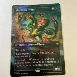 Mossborn Hydra (Borderless) Foundations Foil - Image 1