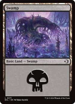 Swamp 271 | NM Near Mint ◆FOIL◆ | ECL Lorwyn Eclipsed Magic MTG - Image 1