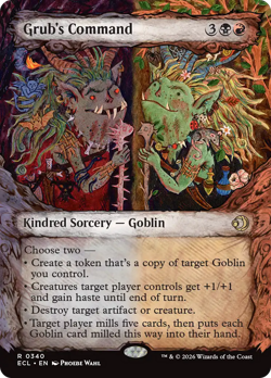Grub's Command (SHOWCASE) 340 | NM Near Mint | ECL Lorwyn Eclipsed Magic MTG - Image 1