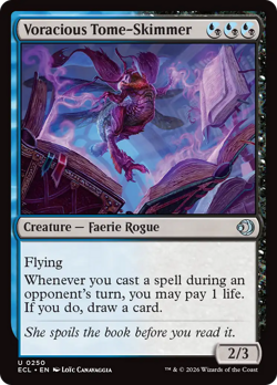 Voracious Tome-Skimmer 250 | NM Near Mint ◆FOIL◆ | ECL Lorwyn Eclipsed Magic MTG - Image 1
