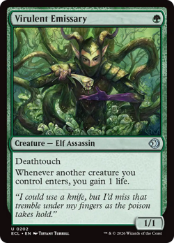 Virulent Emissary 202 | NM Near Mint | ECL Lorwyn Eclipsed Magic MTG - Image 1