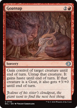 Goatnap 142 | NM Near Mint ◆FOIL◆ | ECL Lorwyn Eclipsed Magic MTG - Image 1