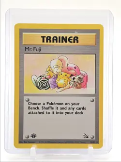 MR. FUJI 1999 POKEMON TRAINER FOSSIL 1ST EDITION UNCOMMON 58/62 Q3423 - Image 1