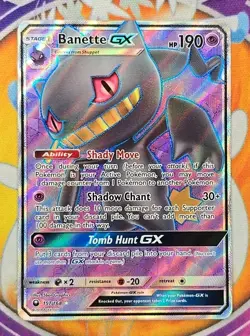 🔥Banette GX (Full Art) 157/168 SM-Celestial Storm Holo Pokemon TCG MINT-Purple - Image 1