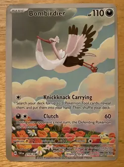 2023 Pokemon SV Base Bombirdier Illustration Rare 219/198 Full Art - Image 1