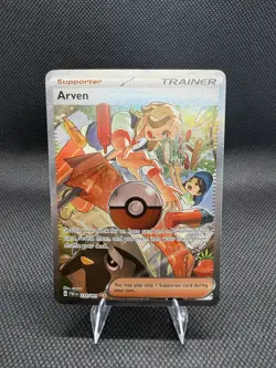 Arven Trainer Pokemon TCG Card Paldean Fates Sir 235/091 - Image 1