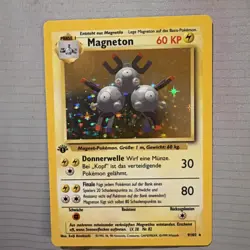 1999 POKEMON GERMAN #9 MAGNETON-HOLO VINTAGE WoTC BASE SET - Image 1