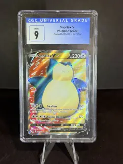 2020 Pokemon Snorlax V #197 Full Art Sword & Shield Base - CGC 9 - Image 1