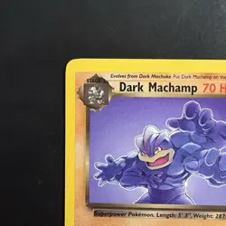 Vintage Pokemon Non-Holo Rare Dark Machamp 27/82 Team Rocket Wotc 2000 - Image 2