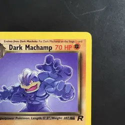 Vintage Pokemon Non-Holo Rare Dark Machamp 27/82 Team Rocket Wotc 2000 - Image 3