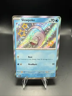 Pokemon TCG Slowpoke 116/091 Sv: Paldean Fates Holo Shiny Rare - Image 1
