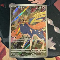 Zacian 100/094 Illustration Rare Pokemon TCG Phantasmal Flames Near Mint - Image 1