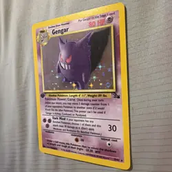 Pokemon Gengar 05/62 1st Edition Holo Rare Fossil NM - Image 3