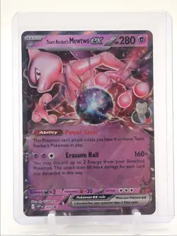 TEAM ROCKET'S MEWTWO EX 2025 POKEMON S & V BLACK STAR PROMO 205 Q3420 - Image 1