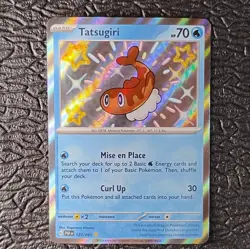 Pokemon TCG English Tatsugiri 127/091 SV: Paldean Fates "Baby Shiny" Holo NM+ - Image 1