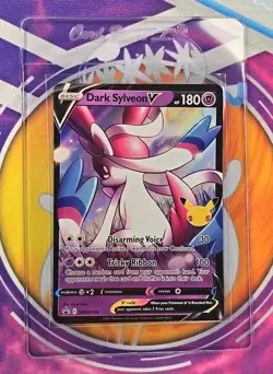 🔥Pokemon Celebrations 25th Anniversary Dark Sylveon V #SWSH134 Black Star Promo - Image 5