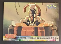 Consciousness And Congratulations Topps Foil Mewtwo Strikes Back Pokemon Damaged - Image 1