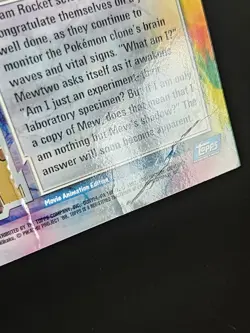 Consciousness And Congratulations Topps Foil Mewtwo Strikes Back Pokemon Damaged - Image 4
