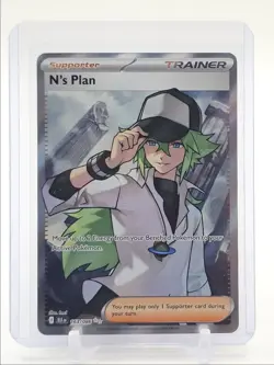 N'S PLAN 2025 POKEMON BLACK BOLT ULTRA RARE FULL ART 163/086 Q3423 - Image 1
