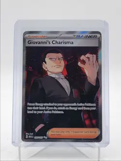 GIOVANNI'S CHARISMA 2023 POKEMON SCARLET VIOLET 151 ULTRA RARE 194/165 Q5542 - Image 1