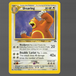 Pokemon Neo Discovery Ursaring Non Holo Rare 34/75 LP/NM - Image 1