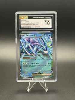Pokemon 2023 Suicune ex 010/034 TCG Classic Collection CLB CGC 10 GEM MINT - Image 1