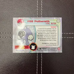 Pokemon TCG - Poliwrath - #62 - Black Topps TV Animation - NM Silver Foil (1999) - Image 2