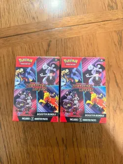 Destined Rivals Booster Bundle Pokemon Scarlet & Violet Lot of 2 - Image 1