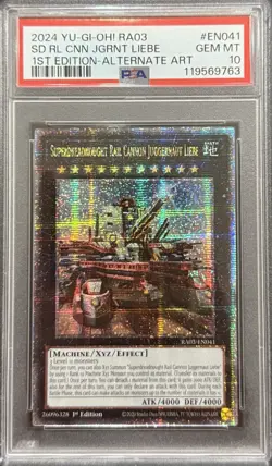 2024 PSA 10 YUGIOH RA03 QCR SECRET RARE SUPERDREADNOUGHT RAIL CANNON 💎 - Image 1