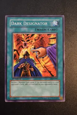 YUGIOH 1st Edition Dark Designator - PGD-079 - Rare - NM - Image 1