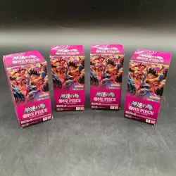 Lot of (4) One Piece Japanese OP-11 A Fist of Divine Speed Booster Boxes Sealed - Image 1