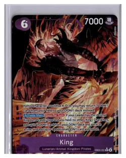 One Piece The Azure Sea’s Seven OP14 King EB04-031 R Alt Art English - Image 1