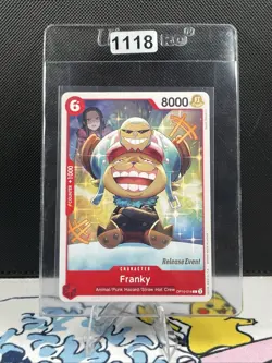 Franky OP10-014 One Piece Royal Blood TCG English [Release Event] Stamp (1118) - Image 1