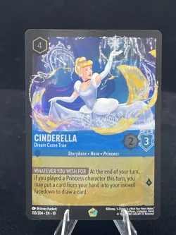 Disney Lorcana-Whispers in the Well-Cinderella-Dream Come True-#155-Cold Foil-NM - Image 4