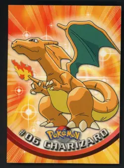 1999 Charizard #06 Topps Pokemon TV Animation Card - Image 1