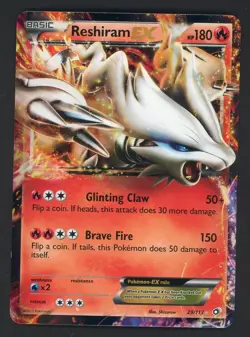 Reshiram EX 29/113 - Black & White: Legendary Treasures- Pokemon Card - Image 1