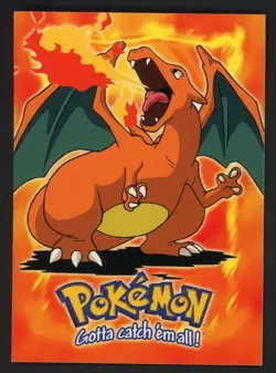 Charizard E6 of 12 Topps Movie Edition Black Logo Pokemon Card L - Image 1