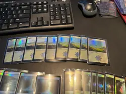 Lord of the Rings Magic: the Gathering Basic Lands 33 Cards Collection All FOIL 636996769180 - Image 3