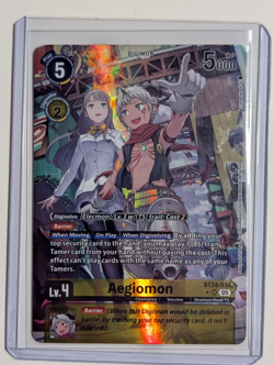 Alternate Art Aegiomon Digimon Time Stranger Card Game BT24-034 SR Super Rare - Image 1