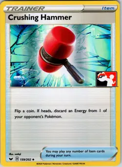 Crushing Hammer 159/202 Prize Pack Series Cards Pokemon TCG NM Holo - Image 1