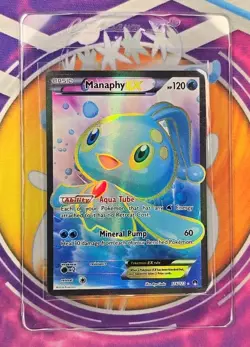 🔥Pokemon TCG Manaphy-EX Holo Full Art Ultra Rare Card Breakpoint 116/122🔥📈 - Image 5