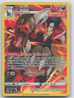 Pokemon Card Houndoom Ultra Rare SWSH09: Brilliant Stars Trainer Gallery TG10/TG - Image 1