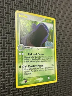 Swalot 11/100 Ex Crystal Guardians Reverse Holo Rare Stamped Pokemon Card LP/MP - Image 2