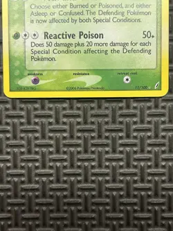 Swalot 11/100 Ex Crystal Guardians Reverse Holo Rare Stamped Pokemon Card LP/MP - Image 5