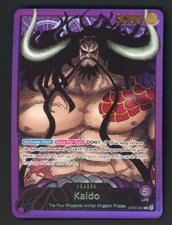One Piece Card Game Promo Kaido ST04-001 Premium Collection Card Leader - Image 1