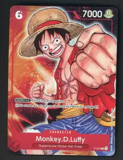 One Piece Premium Card Collection Bandai Games Fest 23-24 Monkey.D.Luffy P-001 - Image 1